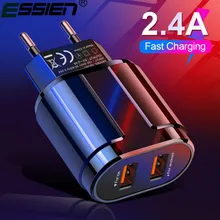 Essien USB зарядное устройство для iPhone X 8 7 iPad быстрое настенное зарядное устройство ЕС США адаптер для samsung S10 Xiaomi Mi 9 зарядное устройство для мобильного телефона