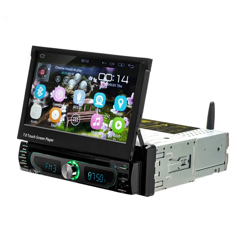 Discount Rotatable 1 Din 7-inch MP5 Car Radio for Universal Car Dvd Player GPS  FM MP3 MP4 Navigation Bluetooth Car Accessory Car Stereo 4