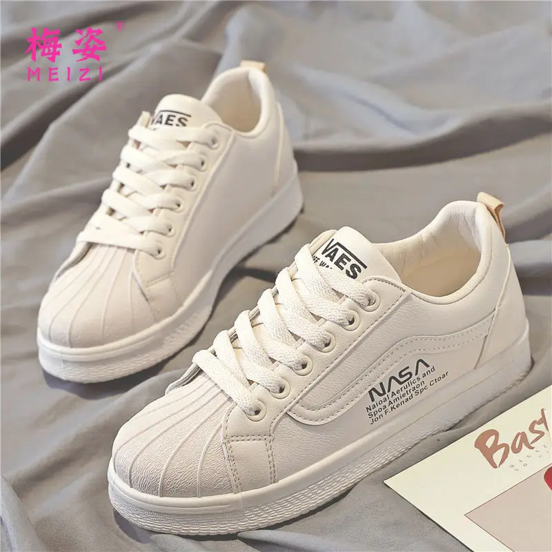 

Shoe Student 2019 Autumn New Style Harajuku-Style Versatile Korean-style Small White Shoes Women's Flat Shoes Autumn White Shoes