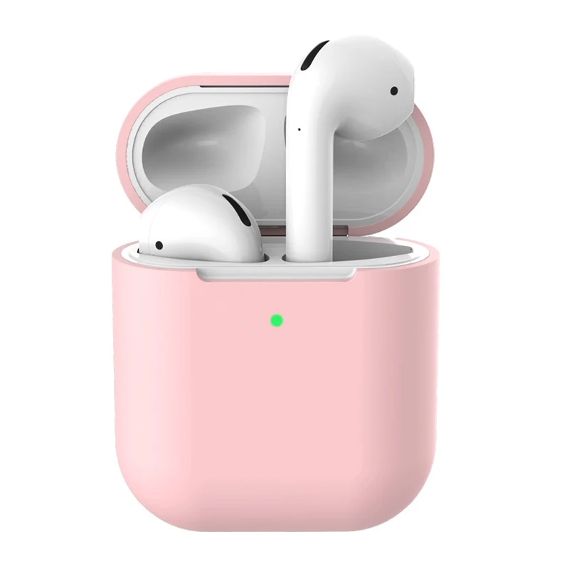 Силиконовый чехол для AirPods2 для Apple AirPods защитный чехол для AirPods2 Airpod2 чехол Airpods анти-потеря Часы Анти-потеря веревка - Цвет: Pink