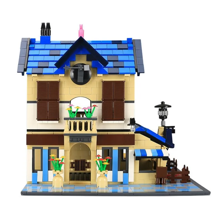 

Wange Building Blocks 5311 France Village Villa Building Blocks Children'S Educational Splicing Toys Architecture