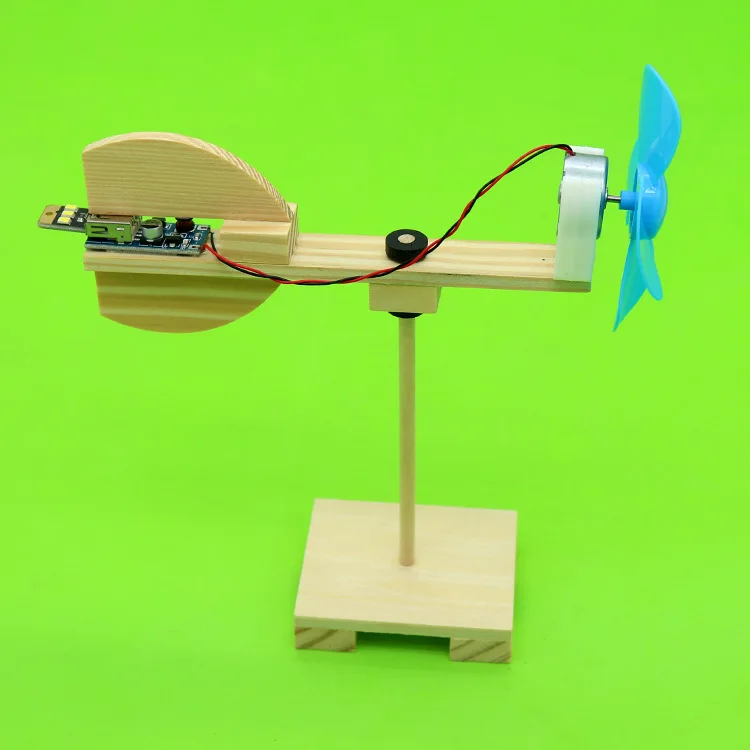 

DIY Science And Technology Small Primary Wind Power Homework Small Invention Section for Making Handmade Generator Learn Physica