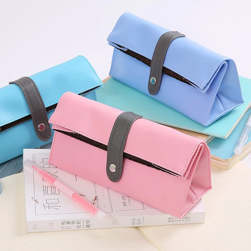

Cute Colorful Pencil Case Kawaii Lovely Cosmetic Bags Large Capacity Pen Case For Girls Gift School Office Supplies Stationery
