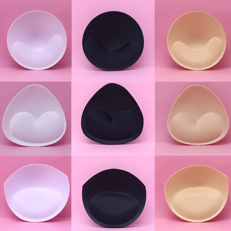 

3pairs/Set Swimsuit Bra Padding Thick Sponge Bra Pads Sexy Push Up Breast Enhancer Removeable Bra Insert Chest Cup Intimates