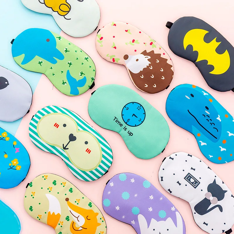 

South Korea Cartoon Cute Children Protection Eye Patch Students Pajama Sleep Men's Breathable Blackout Cold Compress Ice Compres