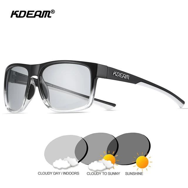 KDEAM Full-rim Pilot Photochromic Sunglasses Polarized Men and Women 100% UV-protective  Driving Sun Glasses With Case - AliExpress