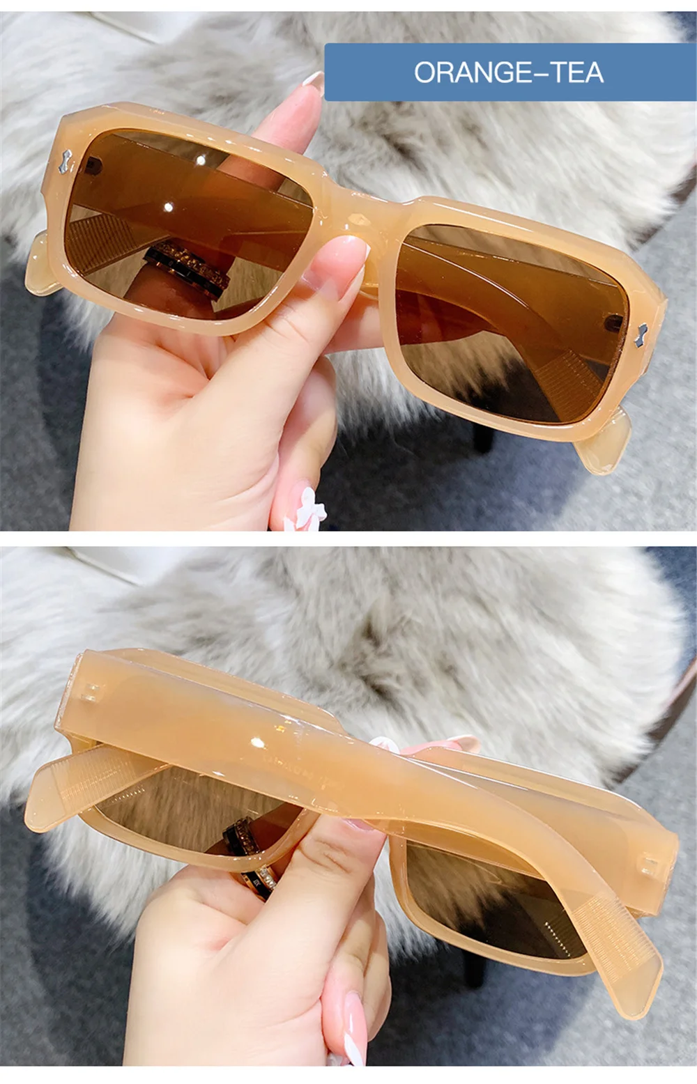 Fashion Leopard Women Sunglasses Personalized Jelly Eyeglasses Trendy Square Eyewear Female Oculos De Sol Feminino Glasses 2021 guess sunglasses