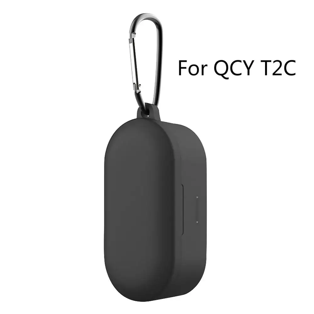 Силиконовый защитный чехол для наушников для QCY T2C анти-капля Пылезащитная Крышка для гарнитуры чехол для QCY T2C T1S T1C TWS защита для наушников - Цвет: D for QCY T2C