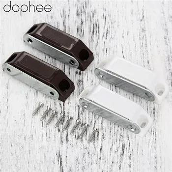 

59*16MM Magnetic Door Catches Kitchen Cupboard Wardrobe Magnetic Cabinet Latch Catches Furniture Hardware with Screws 2pcs