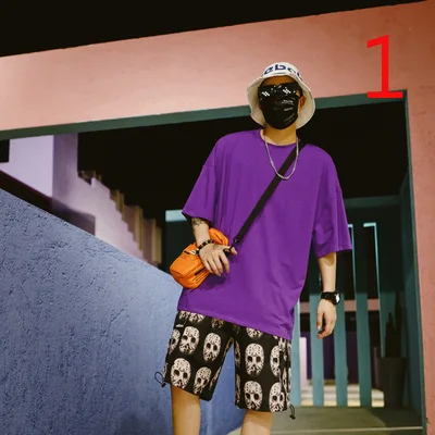 

Korean version of candy-colored T-shirt loose trend solid color long-sleeved round neck