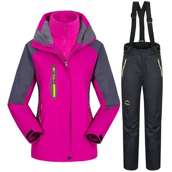 

Ski Suit Women Waterproof Windproof Snowboard Jacket And Pants Set Outdoor Snow Ski Jackets Sets Trekking Hiking Jackets Suits