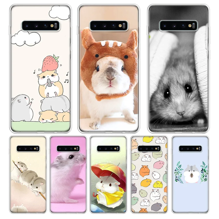 

Cute Animal Rat Eating food lovely Phone Case For Samsung Galaxy S9 S8 J4 J6 Plus + J8 2018 S7 S6 Edge Note 9 8 Phone Cover Pho