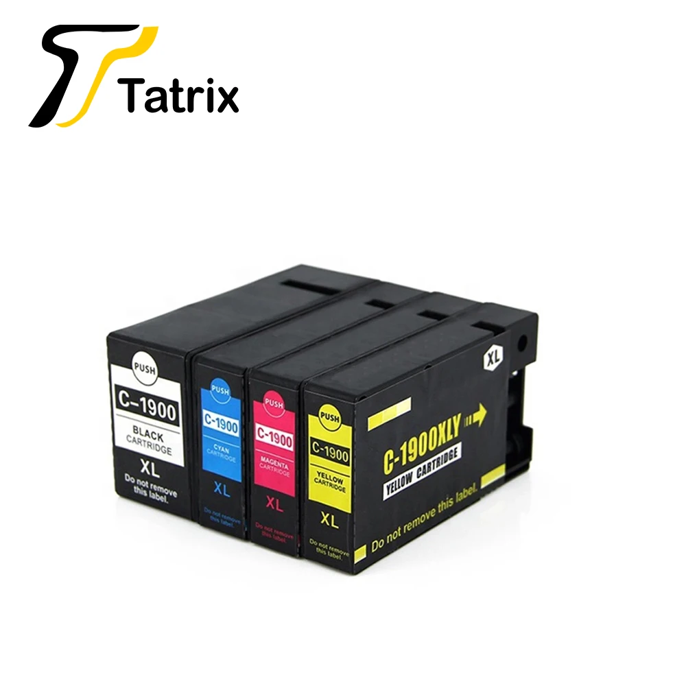 

Tatrix PGI-1900XL PGI1900 C-1900 высококачественный цветной совместимый чернильный картридж для принтера Canon MAXIFY MB2390