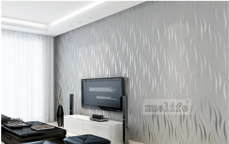 Simple modern gold striped wallpaper plain non-woven wallpaper living room modern minimalist bedroom solid color home wallpaper