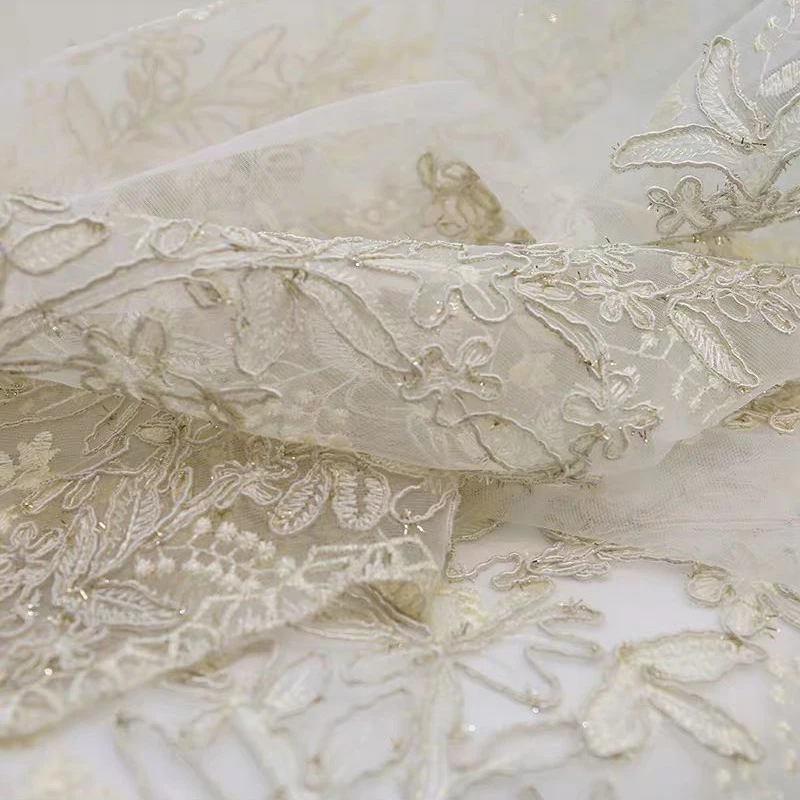 1 Panel Of Tulle Романтические Роскошные Шторы для окон, тюль для гостиной, изысканная вышивка, отвесные шторы, Свадебный декор, M201Y - Цвет: 1 Panel Of Tulle