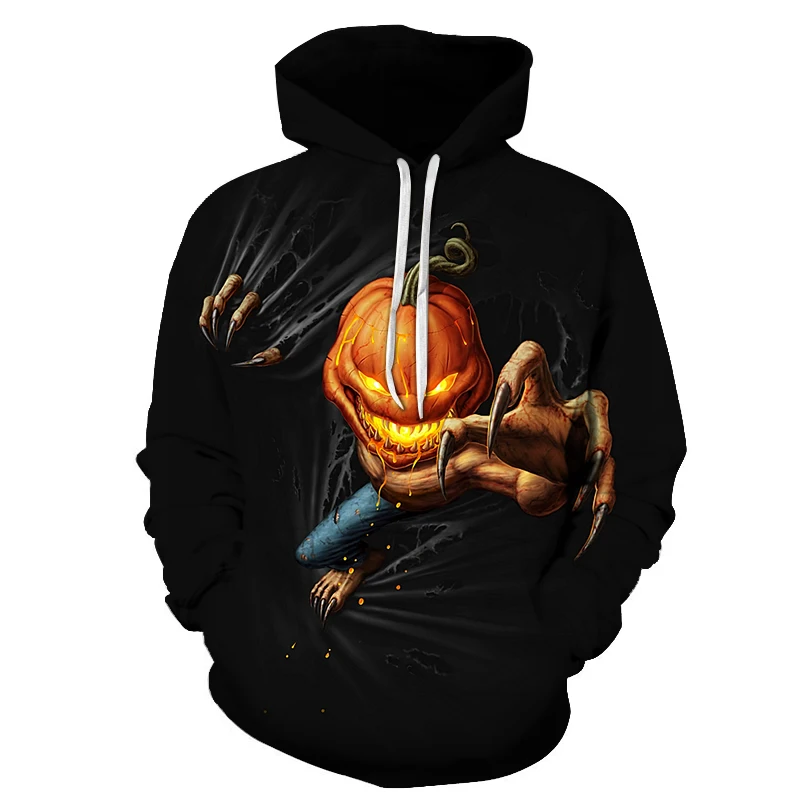 New to the horror movie role-playing doll Chucky Fashion men's hoodie 3D printed clown casual couple hooded sweatshirt pullover