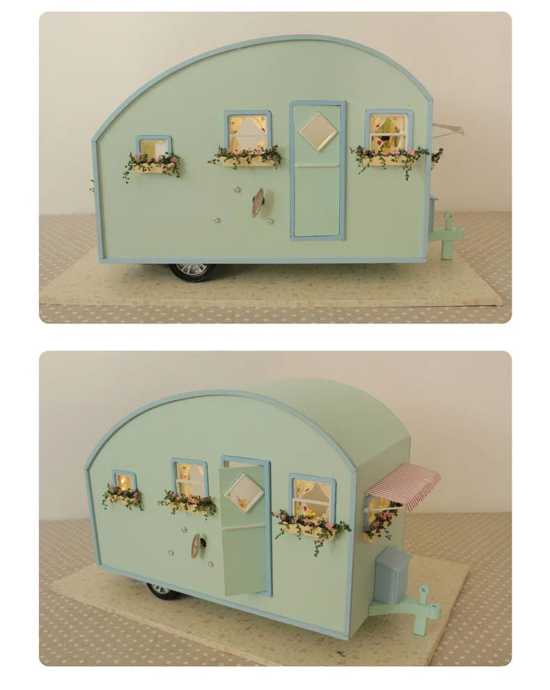 DIY Doll House Wooden Doll Houses Miniature dollhouse Furniture Kit Toys for Children Gift Time travel Doll Houses A-016