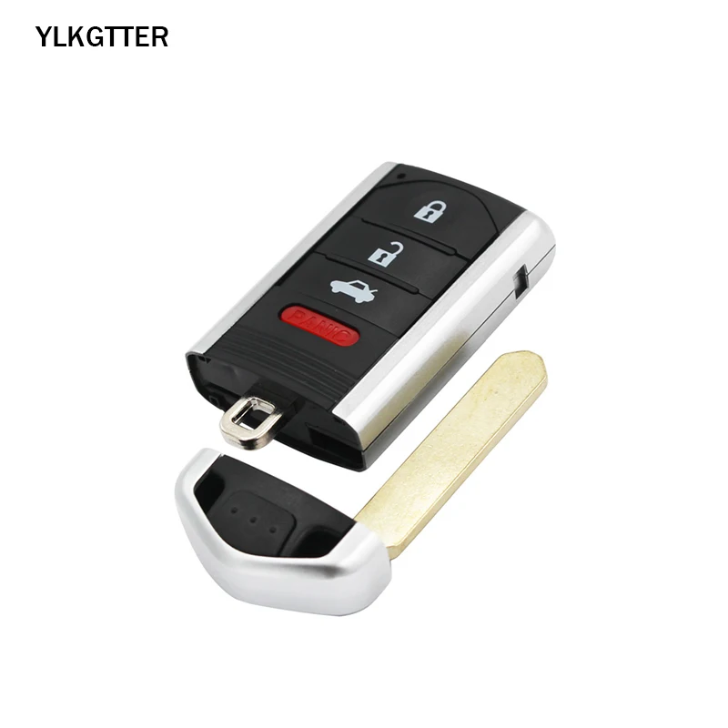 YLKGTTER 3+ 1/4 чехол для ключей с кнопками для Acura TL RDX ZDX ILX 2009 2010 2011 2012 2013 Смарт дистанционные брелки для ключей чехол с ключом bladeinside