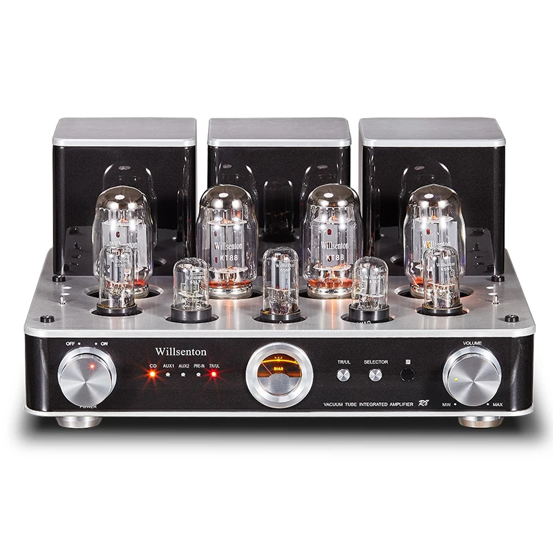 Brand new R8 stereo power amplifier tube KT88x4 or EL34*4 all-in-one &amp headphone amplifi | Электроника