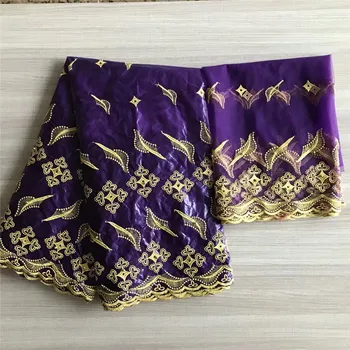

2020 New arrival african bazin riche fabric with beads cord lace fabric guinea brocade fabric for wedding KY031103