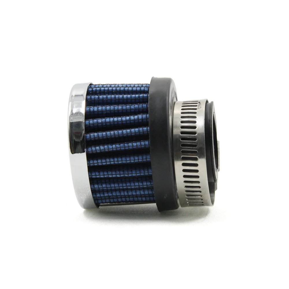 Car Mini Air Filter 25MM Diameter Clamp-On Auto Motorcycle Air Intake Cold Air Filters Aluminum Alloy