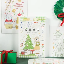 Infeel.me любовь Рождественская открытка Закладка поздравительная открытка Письмо бумага 1 лот = 1 упаковка = 30 шт