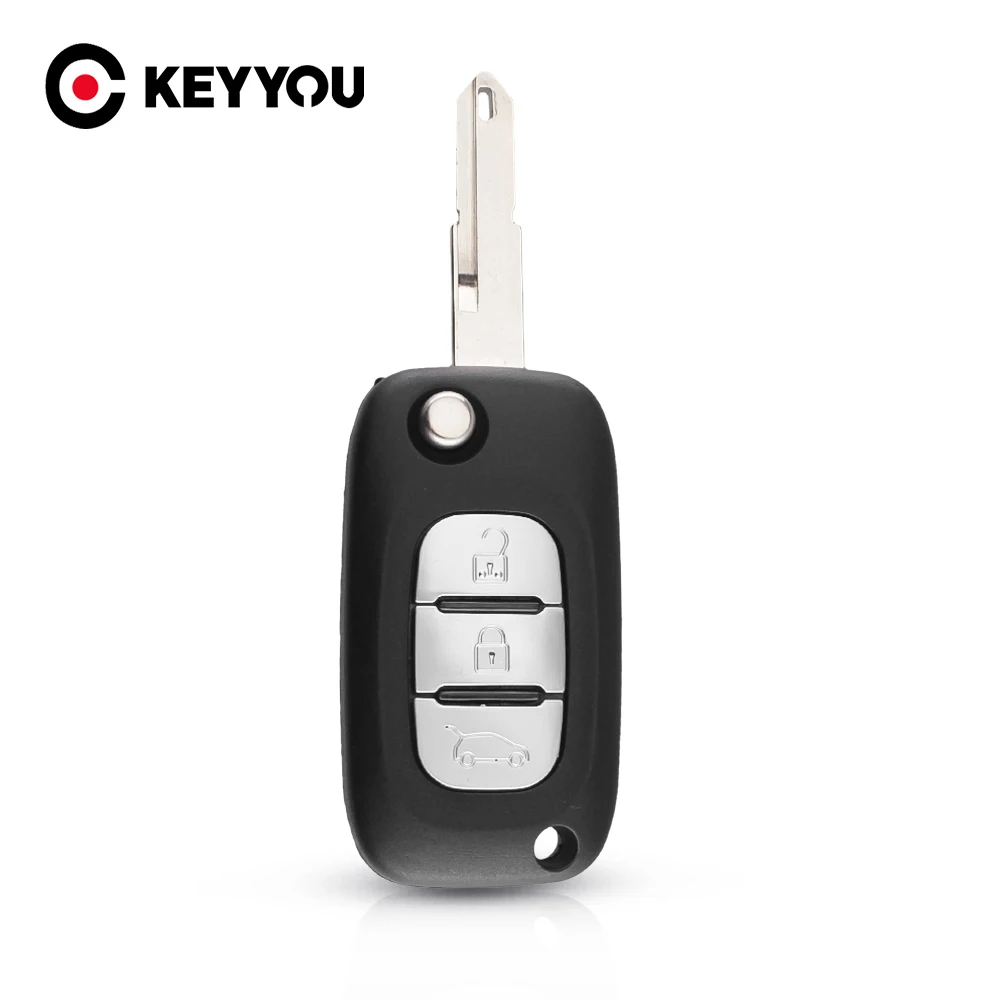 Чехол для брелка KEYYOU Renault Clio Vivaro Master Trafic Kangoo Megane laguna 3 кнопки NE73 Blade | Автомобили и