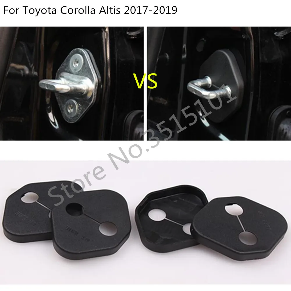 Car Latch Stop Anti Rust Water Proof Door Lock Keys Key Protection Buckle Panel For Toyota Corolla Altis