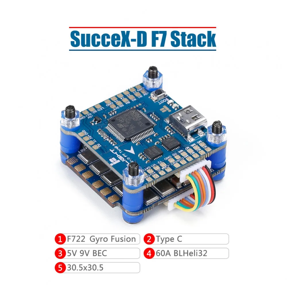 Контроллер полета IFlight SucceX-D F7 V2.1 Stack TwinG SucceX 60A V2 Plus BLHELI32 4 в 1 ESC для FPV Racing DIY | Игрушки