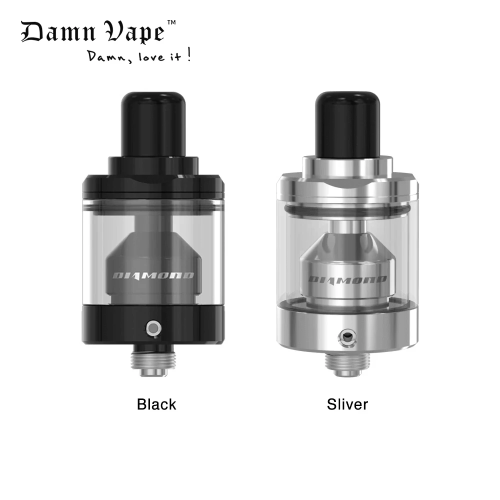 

Original Damn Vape Diamond MTL RTA 2ml/3.5ml Capacity with two post decks & none-diffusion airflow system 22mm RTA