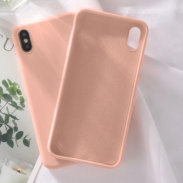 NFH чехол из жидкого силикона для samsung Galaxy M10 M20 M30 A10 A20 A30 A40 A50 A70 A80 A90 J4 J6 A6 плюс A7 A9 A20e Мягкая обложка - Цвет: Розовый