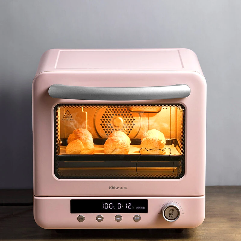 Household 20L Electric Oven for Bread Mini Oven Toaster Cyclone Steam Electric Pizza Multifunction Breakfast Machine 220V