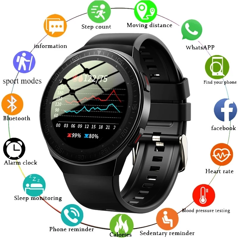 GEJIAN Bluetooth Call Smart Watch Men 8G Memory Card Music Player smartwatch For Android ios Phone Waterproof Fitness Tracker