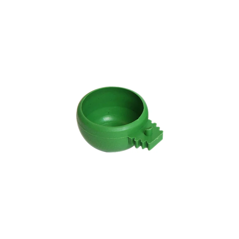 New Bird Parrot Pigeons Hamster Pet Cage Aviary Water Food Bowl Feeder Plastic Round Water Cup Hanging Drinking Feeding Bowl