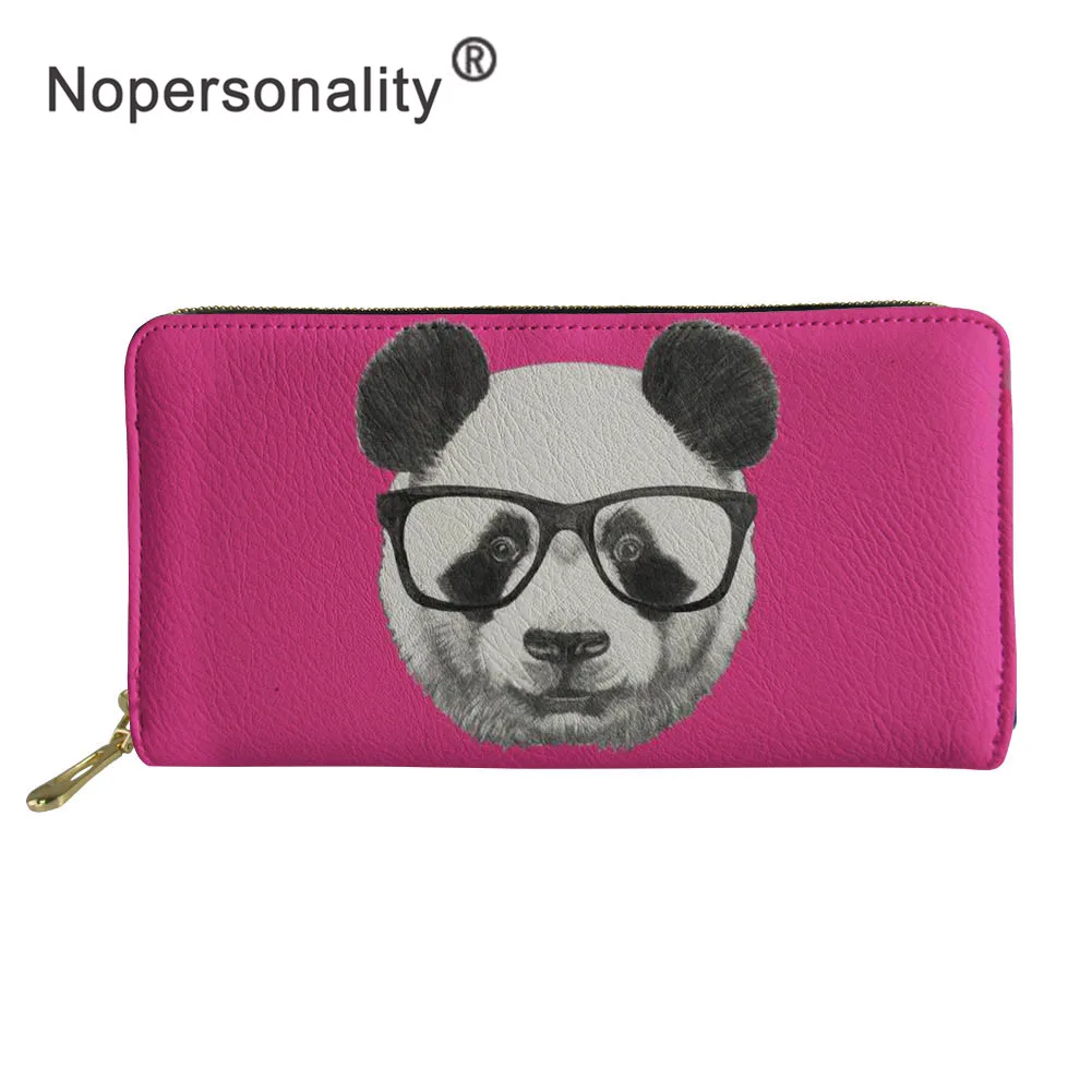 Nopersonality Роскошный кошелек с принтом милой панды, повседневный женский водонепроницаемый клатч, сумки для телефона, женские длинные кожаные кошельки на молнии - Цвет: Z3480Z21