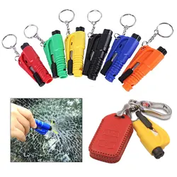 1pc tipo mola martelo de segurança do carro escapar martelo janela disjuntor soco cinto de segurança cortador martelo chave acessórios automóveis novo 2021