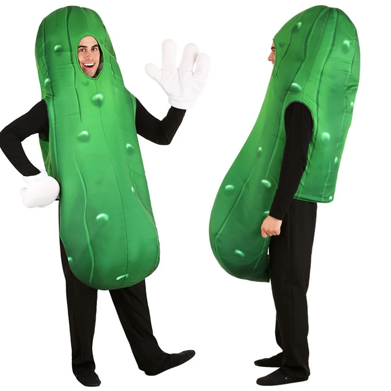 

Halloween costumes Adult Kids Green Cucumber Costume Vegetable Cactus Jumpsuit Christmas Carnaval Party Cosplay costumes