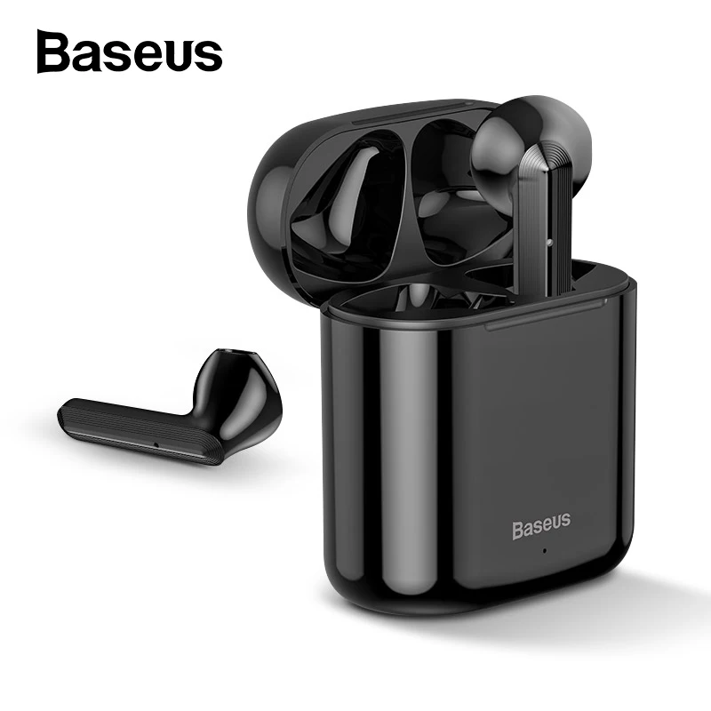 Baseus TWS Bluetooth наушники W09 Интеллектуальный отпечаток пальца сенсорное управление беспроводной со стерео Бас Звук Смарт подключение HD гарнитура