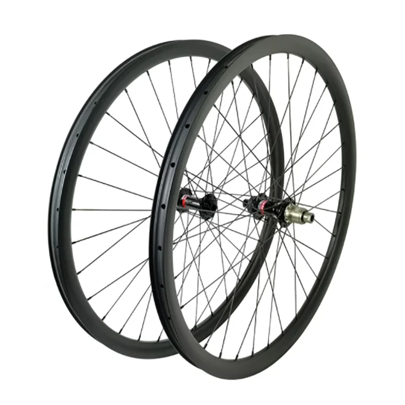 1328g 29er MTB XC 30 мм широкая Асимметричная бескамерная углеродная колесная пара Novatec