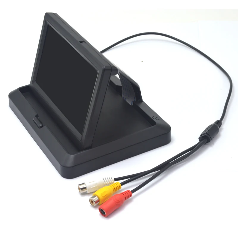QXNY auto folding monitor HD video parkplatz monitor TFT LCD bildschirm 4,3 oder 5 zoll display mit einzelhandel box QXNY auto folding monitor HD video parkplatz monitor TFT LCD bildschirm 4,3 oder 5 zoll display mit einzelhandel box