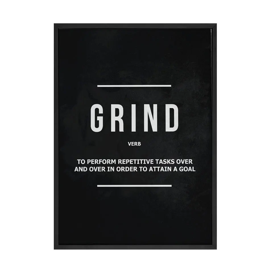 Grind Hustle исполнение настенные принты для художественных холстов офисный Декор мотивационный Современный художественный бизнес мотивация живопись картины - Цвет: Picture 2