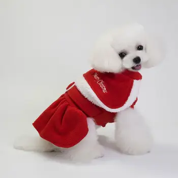 

2018 Cosplay Dog Cloth Set Christmas Dog Jacket Warm Santa Claus Winter Christmas Small Medium Dog Winter Cloth Supplies