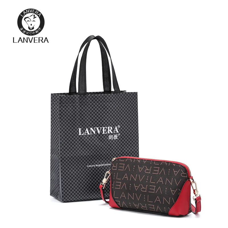 

[Bag with Order before Shipment] Big Brand High-End Glorious Grade lang wei WOMEN'S Bag Gift Bag Shopping Bag