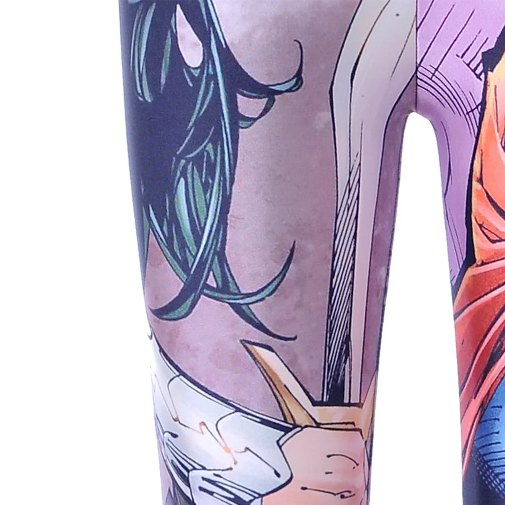 

New Style Europe And America Hot Selling Digital Printing Superman Ankle-length Leggings Tylgs-3554