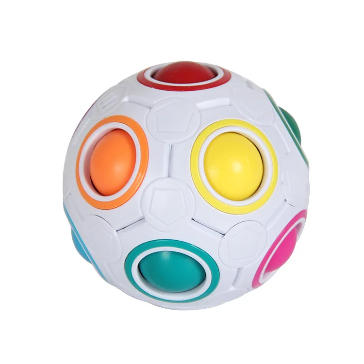 

Cross Border Children'S Educational Magic Rainbow Ball Strange New Special Shape Relaxation Football Rubik's Cube Toy Intelligen