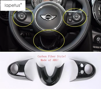 

Lapetus Accessories For Mini Cooper F55 F56 F57 3 Door / 5 Door 2014 - 2019 ABS Steering Wheel Frame Molding Cover Kit Trim 3Pcs