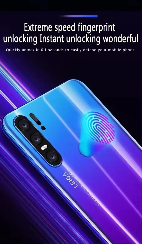 Cheap Phone Smartphone Android 4G  P30pro Cellphones European Asian Version 6.5 Inch Dual Sim Unlocked Water Drop Screen