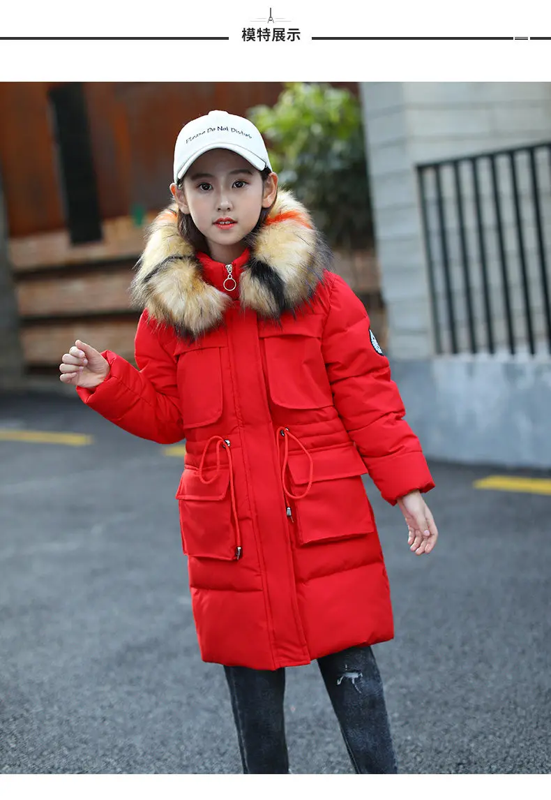 Girls Winter Warm Puffa Coat Jacket Quilted Hooded School Clothing with Faux Fur Hood Age of 4-10 Navy 