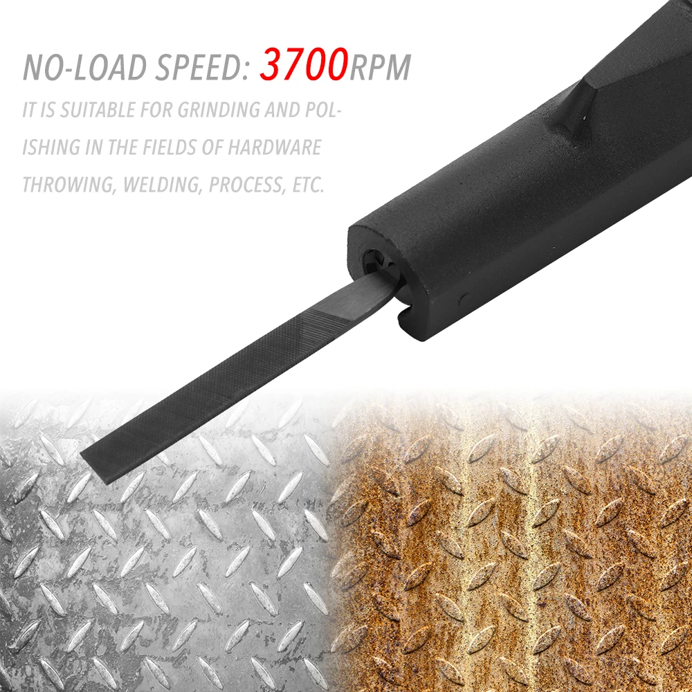 

1pcs Air Pneumatic Air File+4pcs File Filing Grinding Tool 3700rpm 1/4" For Grinding And Polishingof Welding Process