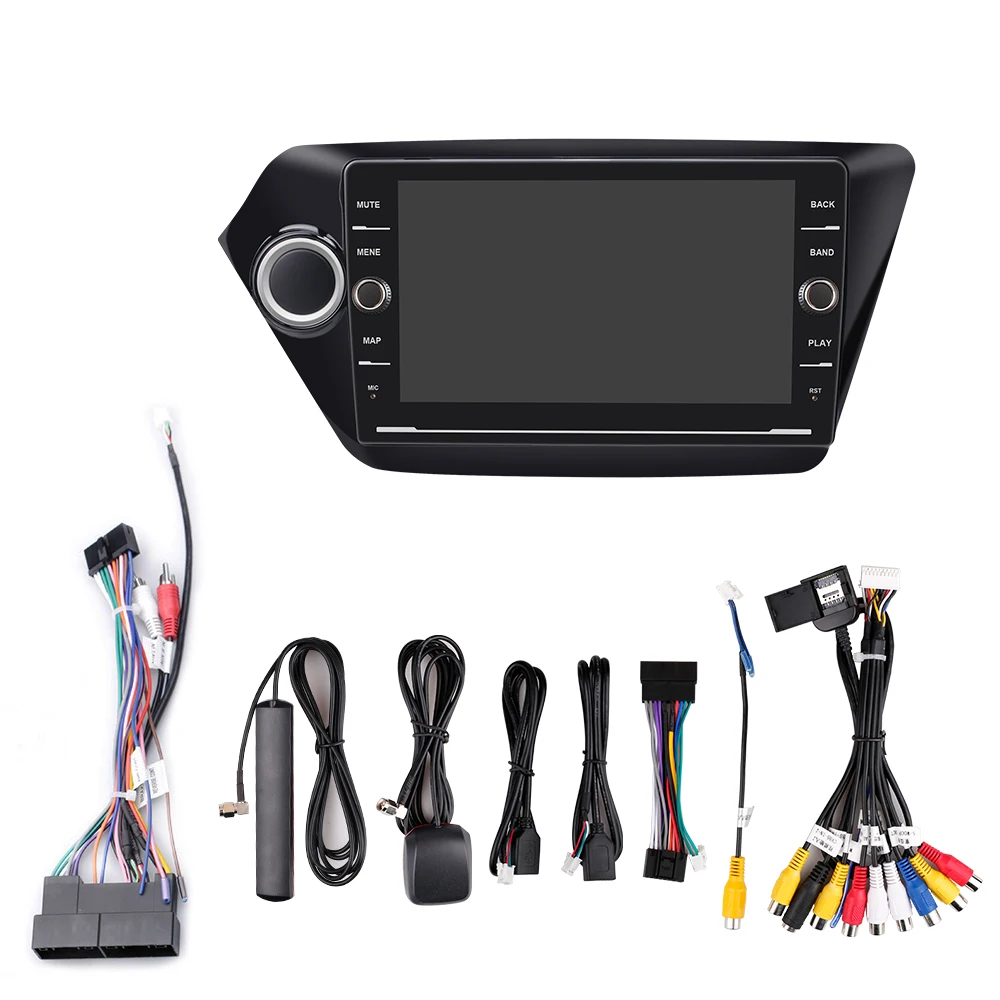 2Din Android 8,1 Автомобильный мультимедийный dvd-плеер для KIA RIO 3 2010- Авторадио Навигация gps стерео радио Кассетный рекордер 4G